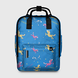 Рюкзак женский Летающие единороги, цвет: 3D-принт
