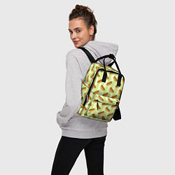 Рюкзак женский Хотдог, цвет: 3D-принт — фото 2