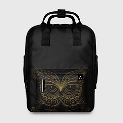 Рюкзак женский Золотая сова, цвет: 3D-принт