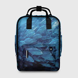 Рюкзак женский Морские рыбы, цвет: 3D-принт
