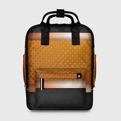 Рюкзак женский 3d gold black, цвет: 3D-принт