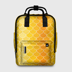 Рюкзак женский Желтая чешуя, цвет: 3D-принт