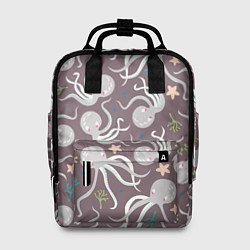 Рюкзак женский Осьминоги, цвет: 3D-принт