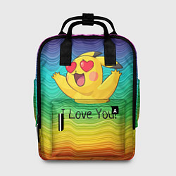 Рюкзак женский Влюбленный пикачу, цвет: 3D-принт