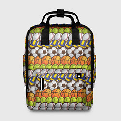 Рюкзак женский Спорт с мячом, цвет: 3D-принт