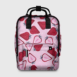 Рюкзак женский Клубничка, цвет: 3D-принт
