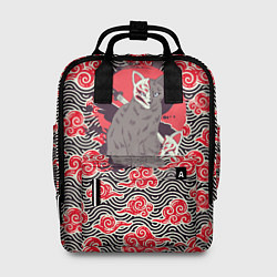 Рюкзак женский Бакэнэко, цвет: 3D-принт