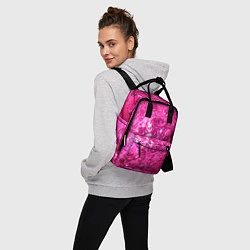 Рюкзак женский Розовые Пузырьки, цвет: 3D-принт — фото 2
