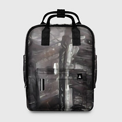Рюкзак женский Постапокалипсис абстракция, цвет: 3D-принт