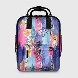 Рюкзак женский Осенний паттерн, цвет: 3D-принт
