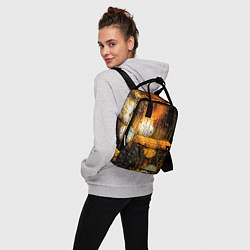 Рюкзак женский В городе дождь, цвет: 3D-принт — фото 2