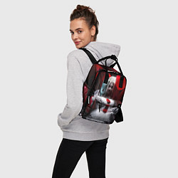 Рюкзак женский Плохая девочка с красными шарами, цвет: 3D-принт — фото 2
