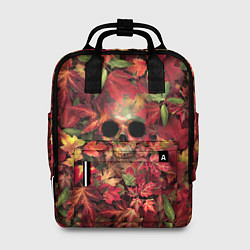 Рюкзак женский Осенний череп, цвет: 3D-принт