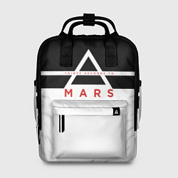 Рюкзак женский Thirty Seconds to Mars черно-белая, цвет: 3D-принт