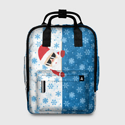 Женский рюкзак С Новым Годом дед мороз