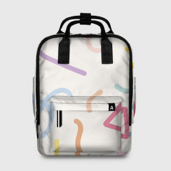 Рюкзак женский Разные линии, цвет: 3D-принт