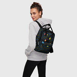 Рюкзак женский Пиксельный Пакман, цвет: 3D-принт — фото 2