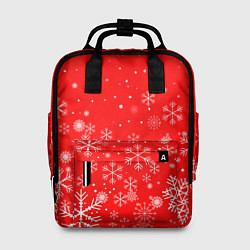 Рюкзак женский Летящие снежинки, цвет: 3D-принт