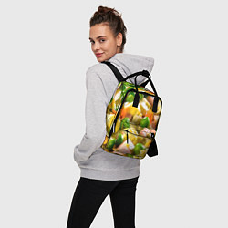 Рюкзак женский Весь в оливье, цвет: 3D-принт — фото 2