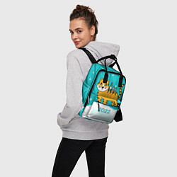 Рюкзак женский Новогодний стол - тигр, цвет: 3D-принт — фото 2