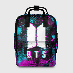 Рюкзак женский НЕОНОВЫЙ БТС NEON BTS, цвет: 3D-принт