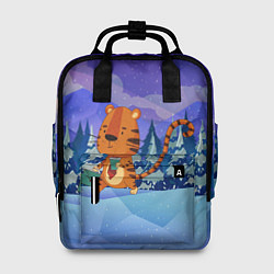 Рюкзак женский Тигр - менеджер, цвет: 3D-принт