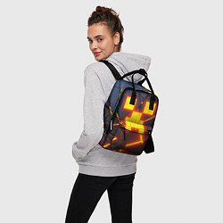 Рюкзак женский ОГНЕННЫЙ КРИПЕР 3D ПЛИТЫ FIRE CREEPER, цвет: 3D-принт — фото 2