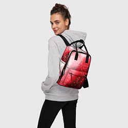 Рюкзак женский Красная космическая спираль, цвет: 3D-принт — фото 2