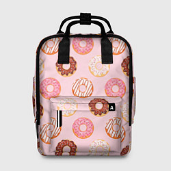 Рюкзак женский Pink donuts, цвет: 3D-принт