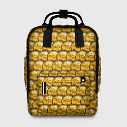 Рюкзак женский Золотые Биткоины Golden Bitcoins, цвет: 3D-принт
