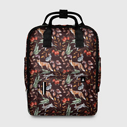 Рюкзак женский Лесная лисичка паттерн, цвет: 3D-принт