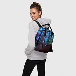 Рюкзак женский Звездопад Звёздный дождь, цвет: 3D-принт — фото 2