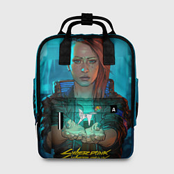 Рюкзак женский Vi girl cyberpunk 2077, цвет: 3D-принт