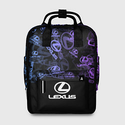 Рюкзак женский LEXUS LOGO NEON PATTERN, цвет: 3D-принт