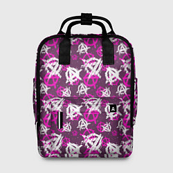Рюкзак женский Знаки разноцветные, цвет: 3D-принт