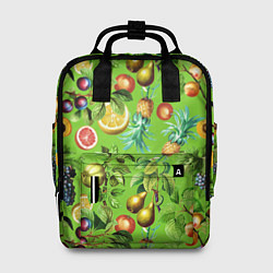 Рюкзак женский Сочные фрукты паттерн, цвет: 3D-принт