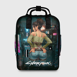 Рюкзак женский Panam Панам Cyberpunk2077, цвет: 3D-принт