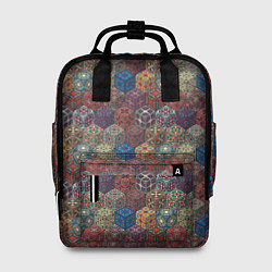 Рюкзак женский Разноцветные Кубические Узоры, цвет: 3D-принт