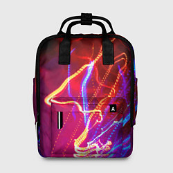 Рюкзак женский Neon vanguard pattern Lighting, цвет: 3D-принт