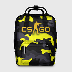 Рюкзак женский Counter-Strike Камуфляж Чёрно-Жёлтый, цвет: 3D-принт