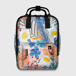 Рюкзак женский Цветы Яркие Тропические, цвет: 3D-принт