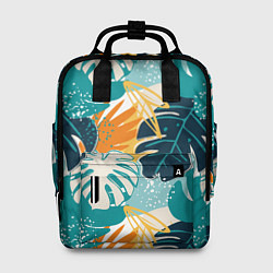Рюкзак женский Летние зелёные тропики Пальма Tropical, цвет: 3D-принт