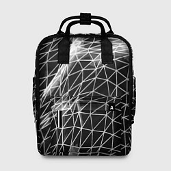 Рюкзак женский Полигональный объёмный авангардный узор, цвет: 3D-принт