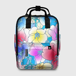 Рюкзак женский Летний цветочный паттерн Fashion trend 2025, цвет: 3D-принт
