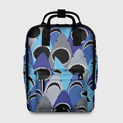 Рюкзак женский Пасть акулы - паттерн, цвет: 3D-принт