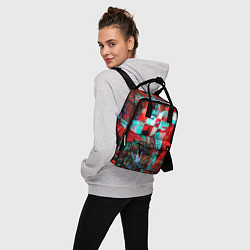 Рюкзак женский Авангардная композиция - вертушка, цвет: 3D-принт — фото 2