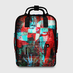 Рюкзак женский Авангардная композиция - вертушка, цвет: 3D-принт