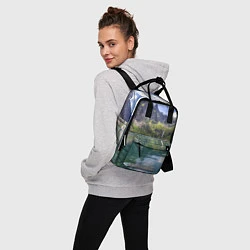 Рюкзак женский Прозрачное горное озеро, цвет: 3D-принт — фото 2