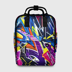 Рюкзак женский Крутое экспрессивное граффити, цвет: 3D-принт