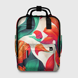 Рюкзак женский Элегантный цветочный орнамент, цвет: 3D-принт